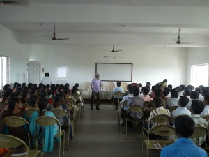 Conference at Vikram Eng College, Ankaleshwar Prakasam Tata Adddressing _